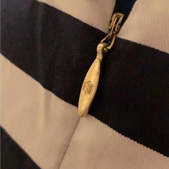 DRAPER JAMES Nassau Striped Shift Dress in Navy / White w/ Pockets Size 10 - Picture 9 of 13